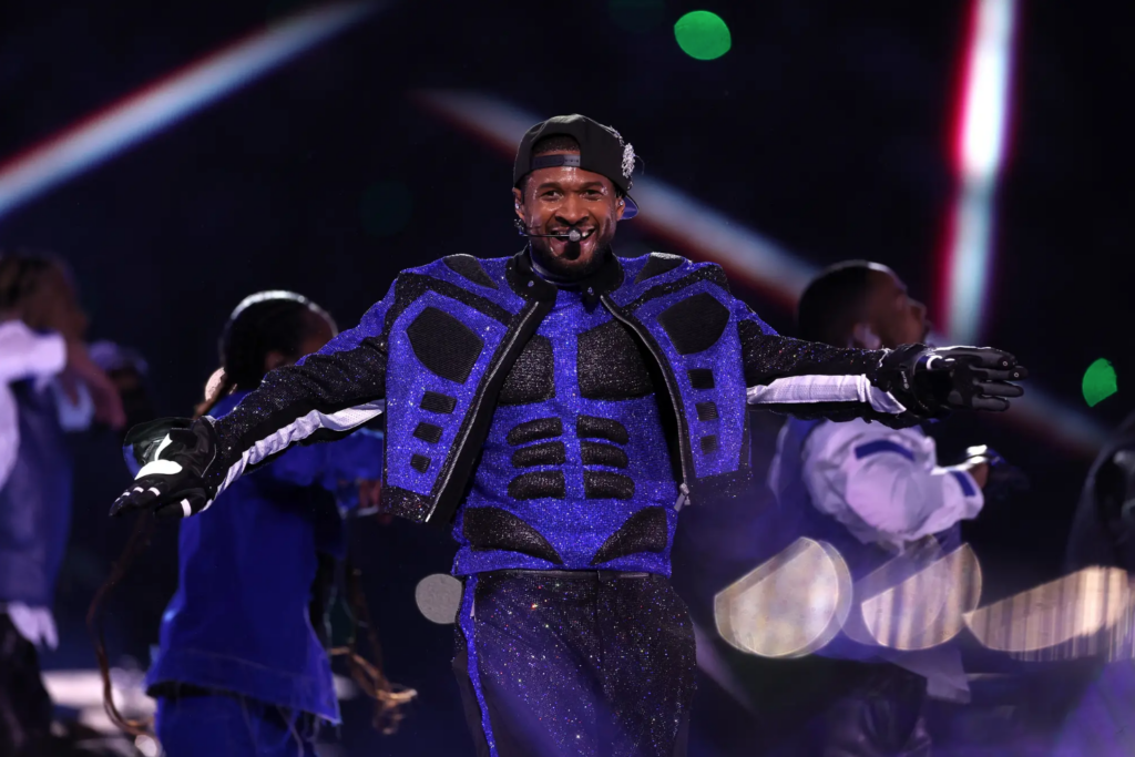 Usher superbowl outfit photo