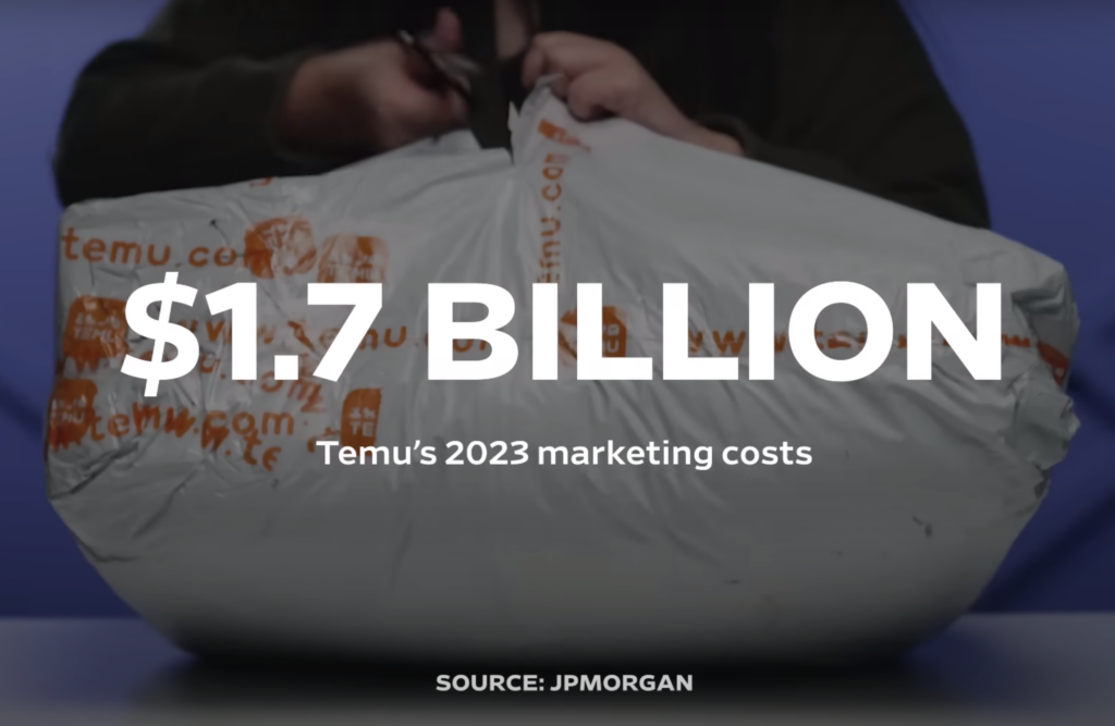 TEMU spent $1.3B on marketing costs in 2023