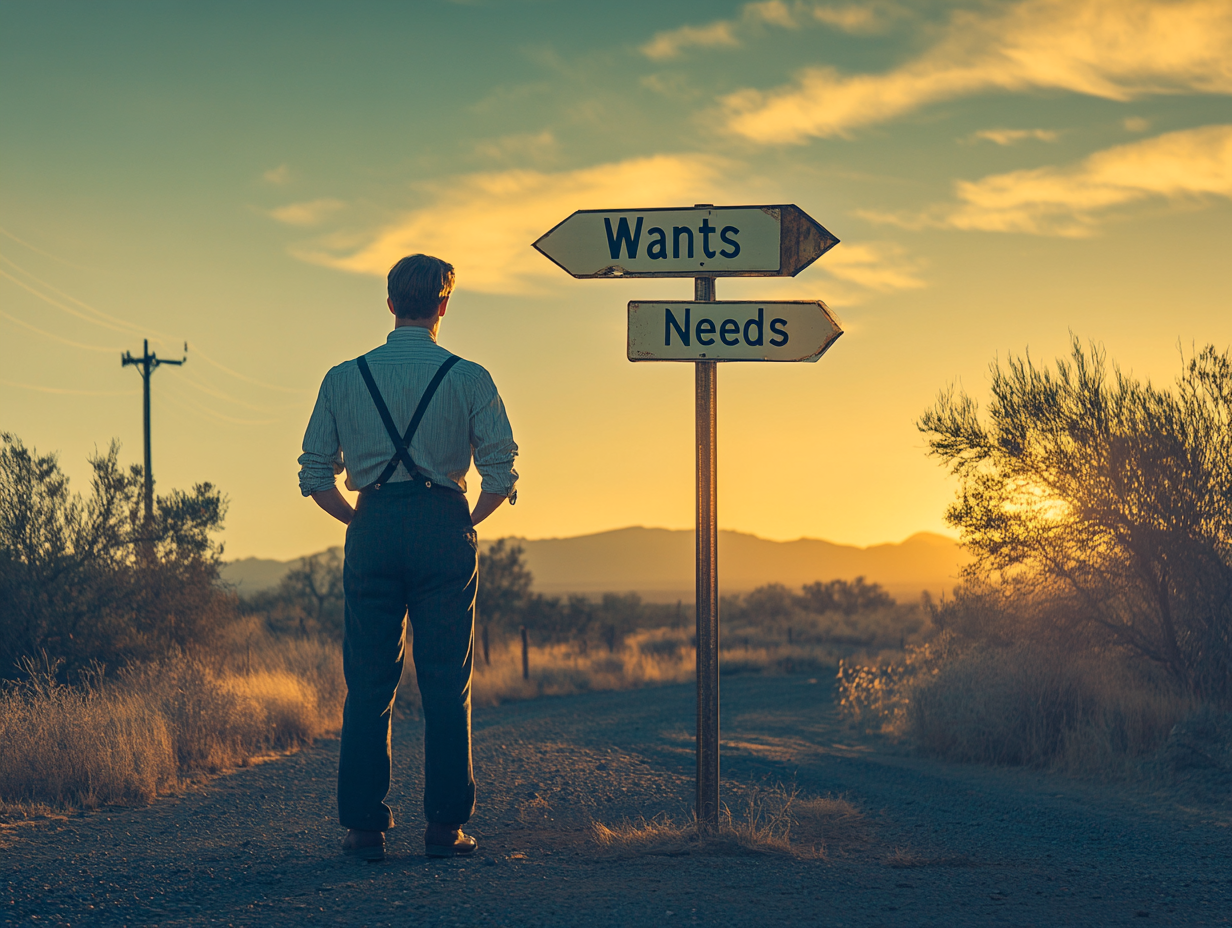 The existential difference between wants and needs