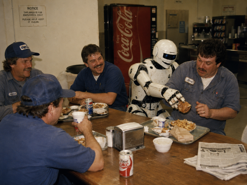 A Robot Keeps Stealing Larry's Lunch