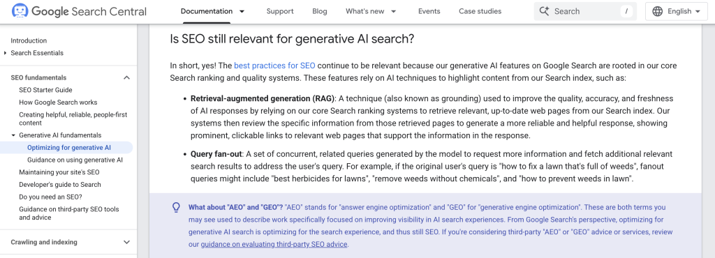 What Does Google Recommend to Optimize for AI Visibility?